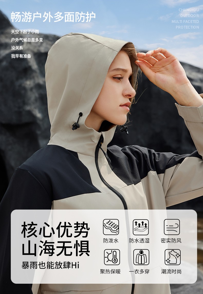 多面防護(hù)沖鋒衣